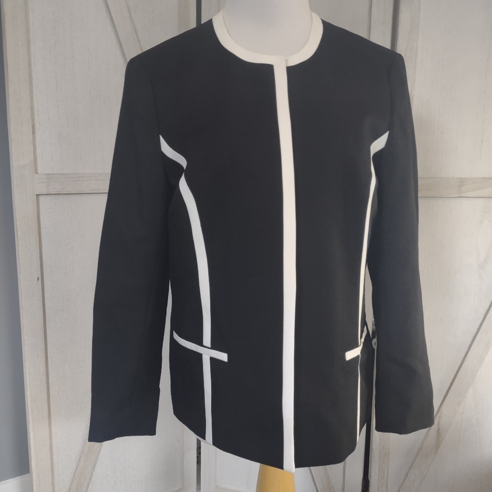 Black Label Black & White Blazer -14